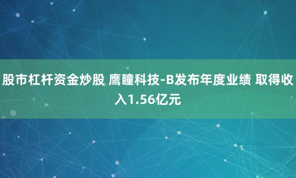 股市杠杆资金炒股 鹰瞳科技-B发布年度业绩 取得收入1.56亿元